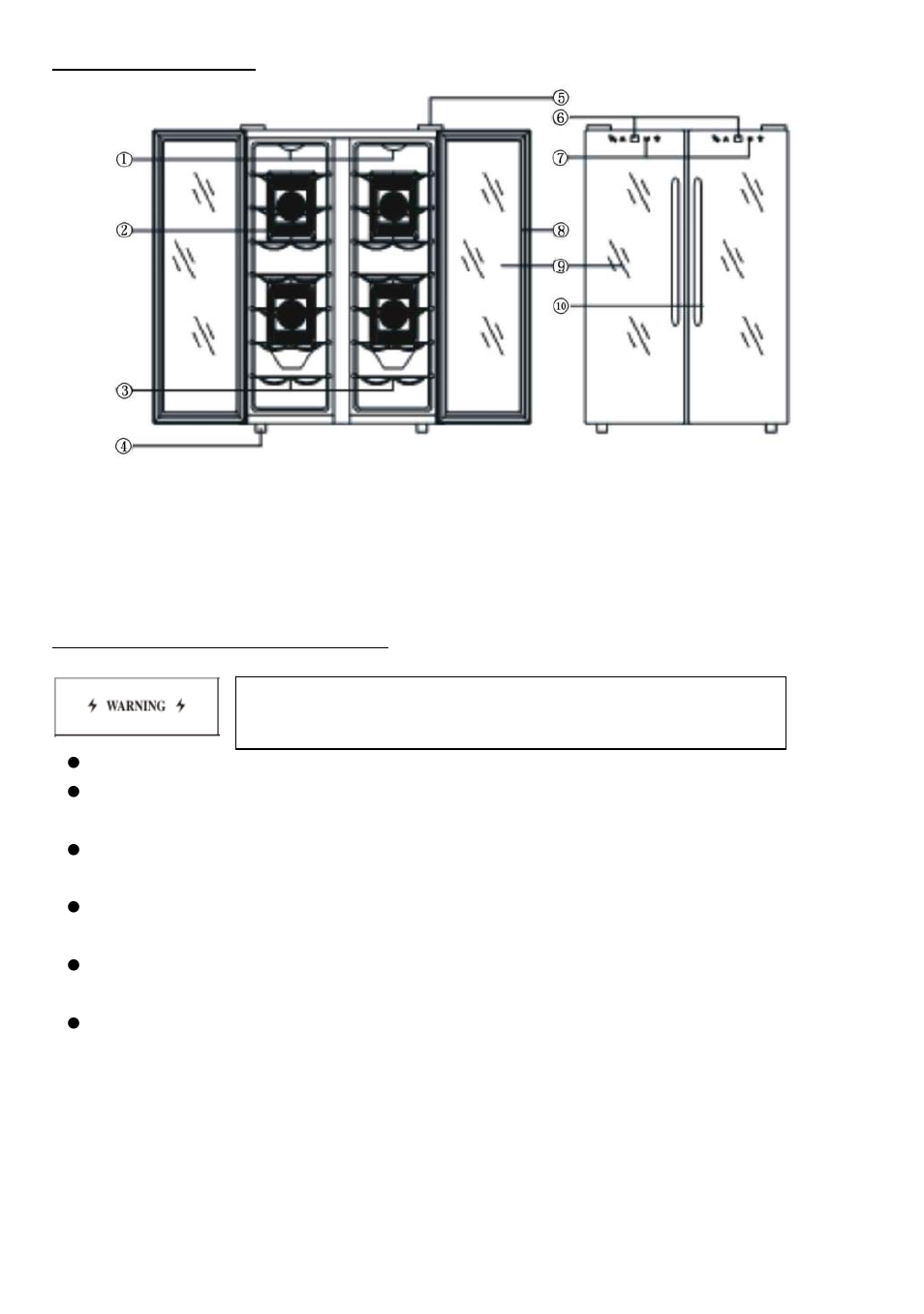 Product diagram, Important safety instruction, Please save these instructions | NewAir AW-320ED User Manual | Page 2 / 5