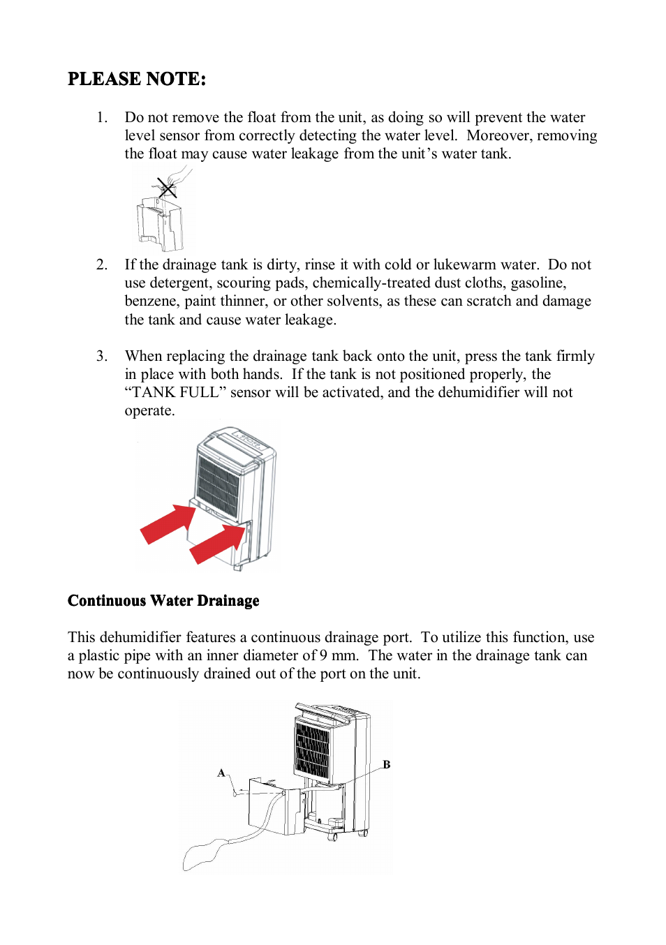 Please | NewAir AD-400 User Manual | Page 8 / 12