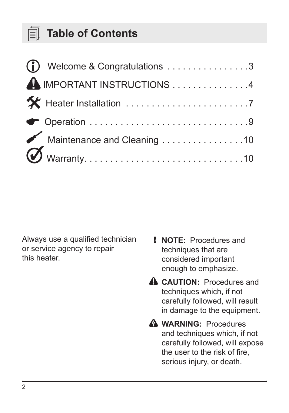 NewAir G70 User Manual | Page 2 / 10