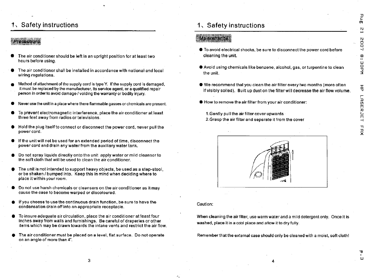 1> safety instructions safety instructions | NewAir ACP-1000E User Manual | Page 3 / 10
