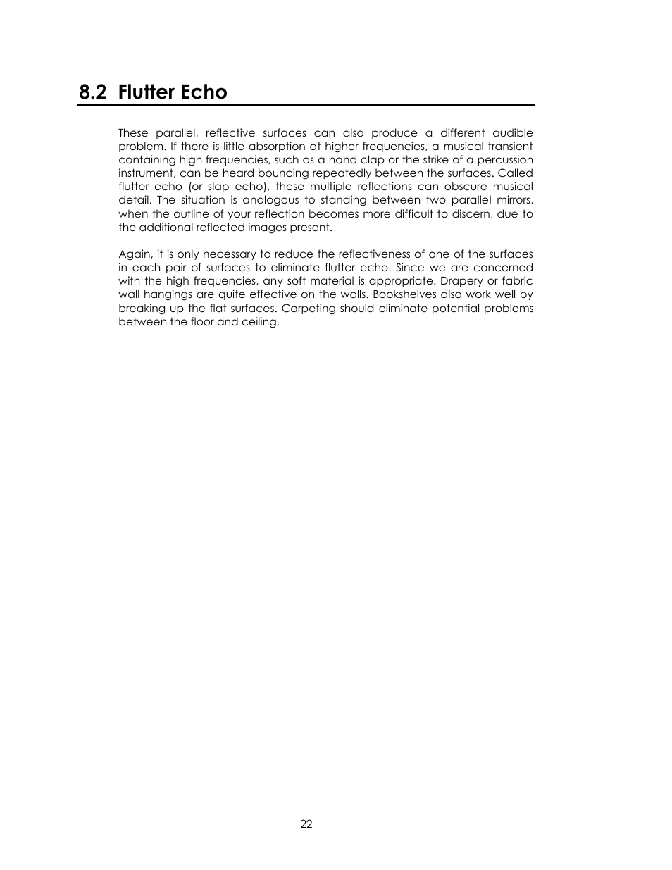 2 flutter echo | Avalon Acoustics Isis User Manual | Page 22 / 44