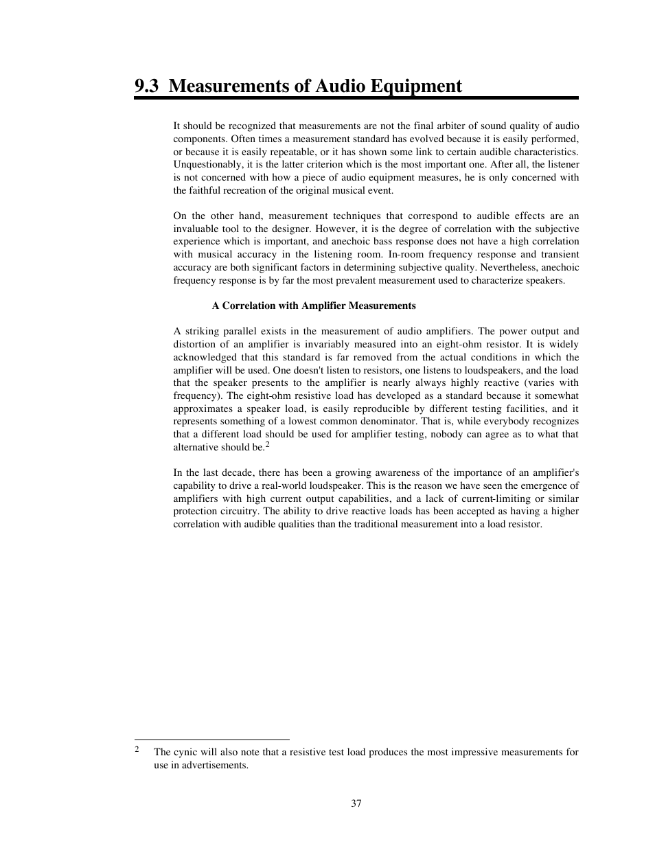 3 measurements of audio equipment | Avalon Acoustics OPUS Ceramique Loudspeaker User Manual | Page 37 / 45