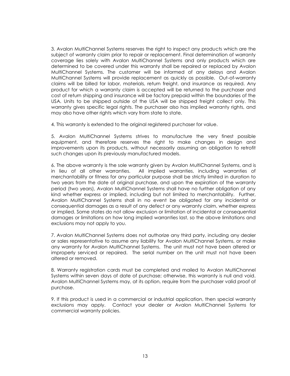 Avalon Acoustics Symbol User Manual | Page 13 / 16