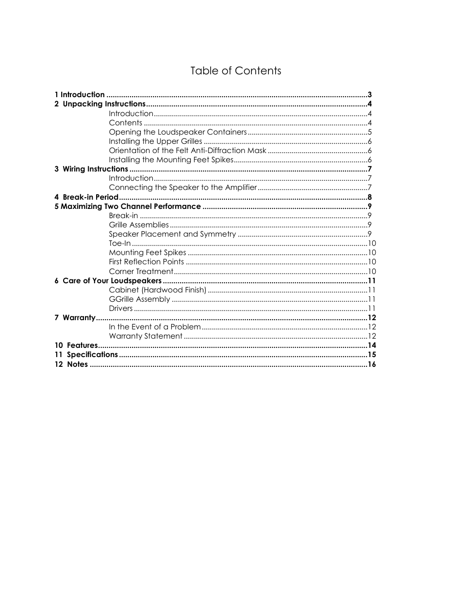 Avalon Acoustics Symbol User Manual | Page 2 / 16