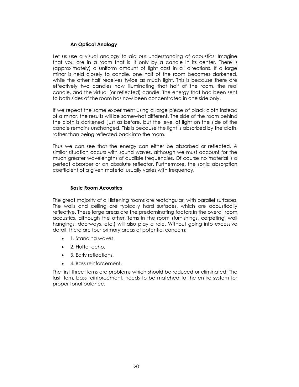 Avalon Acoustics AVALON INDRA User Manual | Page 20 / 44