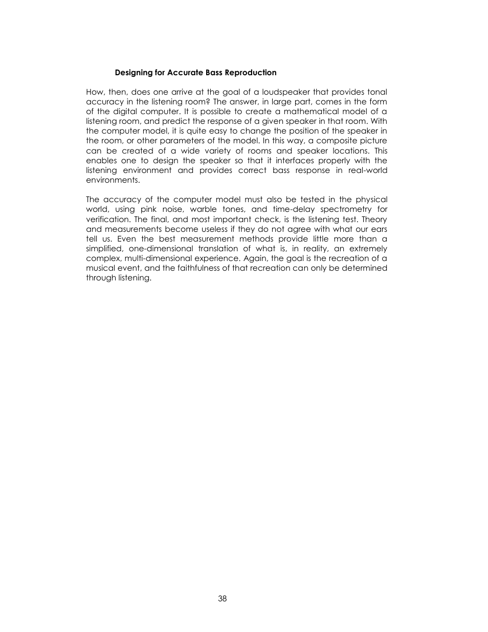 Avalon Acoustics AVALON INDRA User Manual | Page 38 / 44