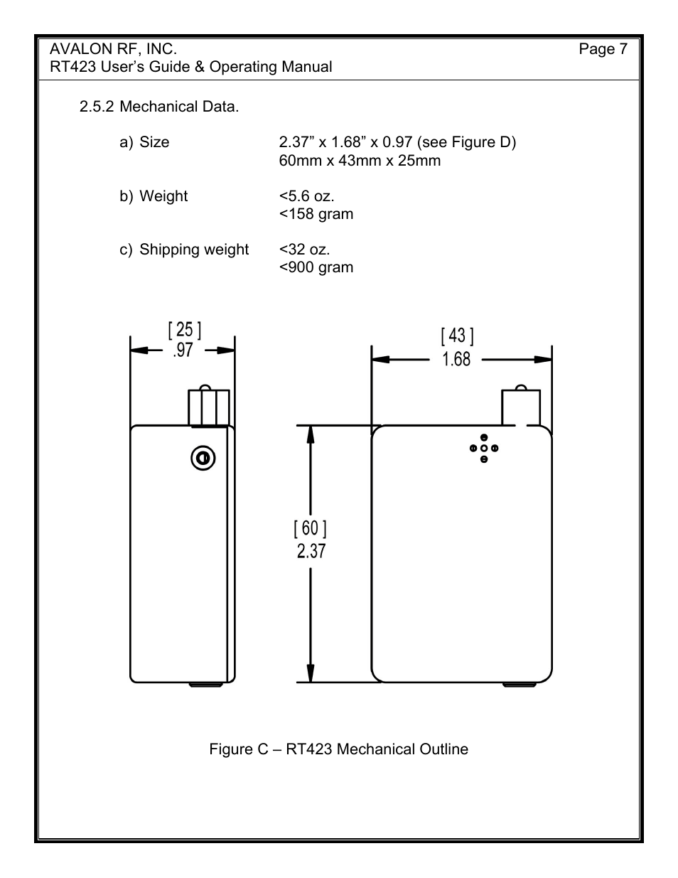 AValon RF RT423 User Manual | Page 9 / 13