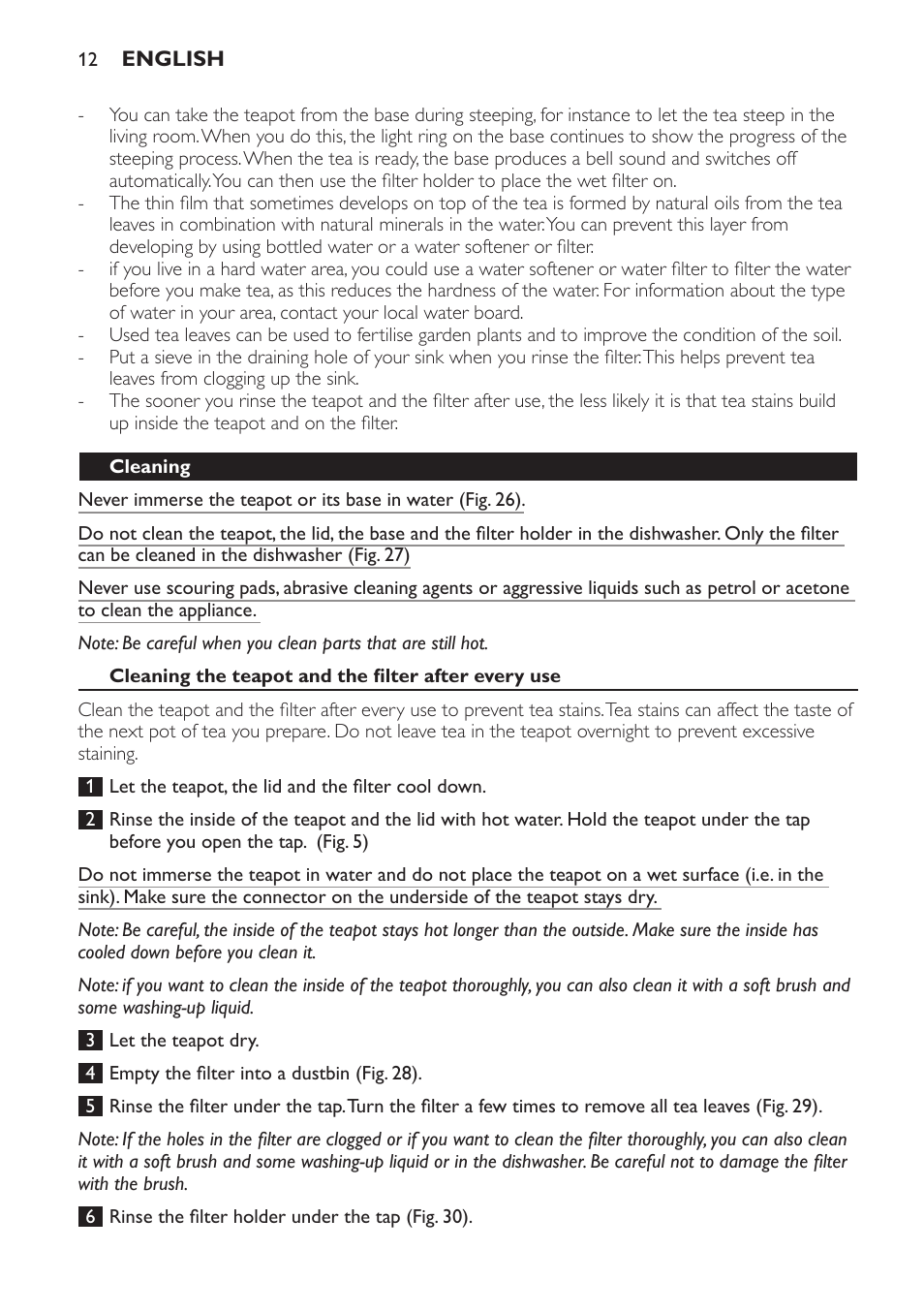 Philips Teezubereiter User Manual | Page 12 / 72