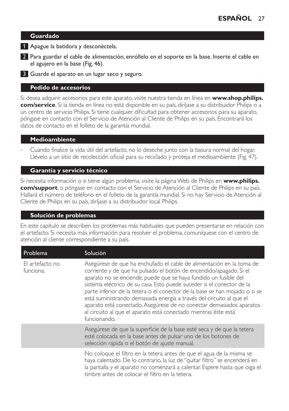 Philips Teezubereiter User Manual | Page 27 / 72