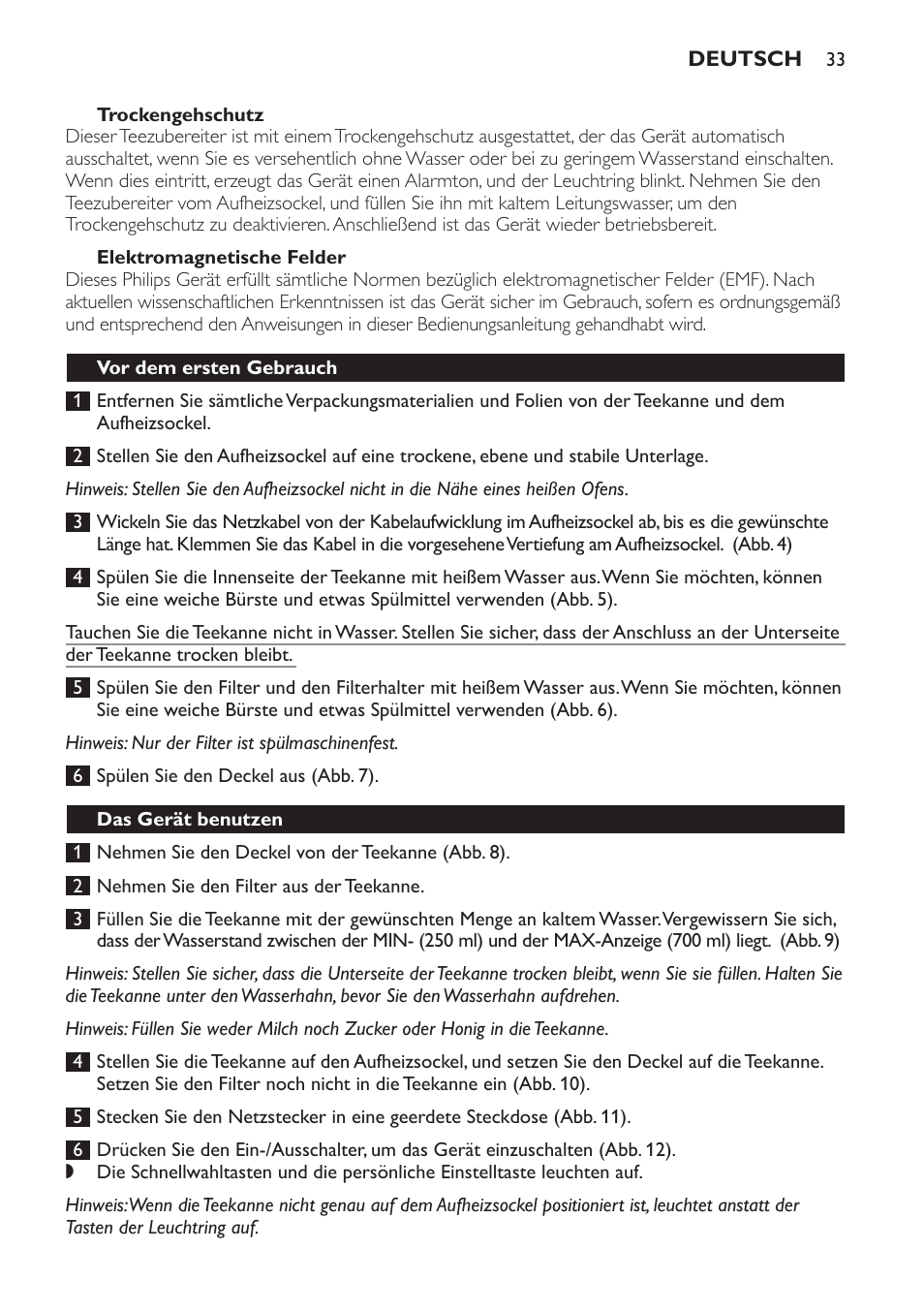 Philips Teezubereiter User Manual | Page 33 / 72