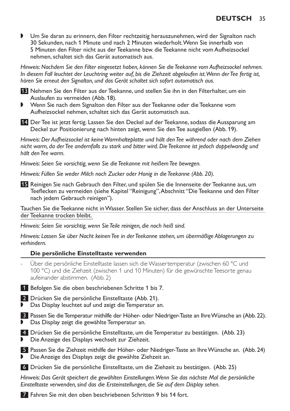 Philips Teezubereiter User Manual | Page 35 / 72