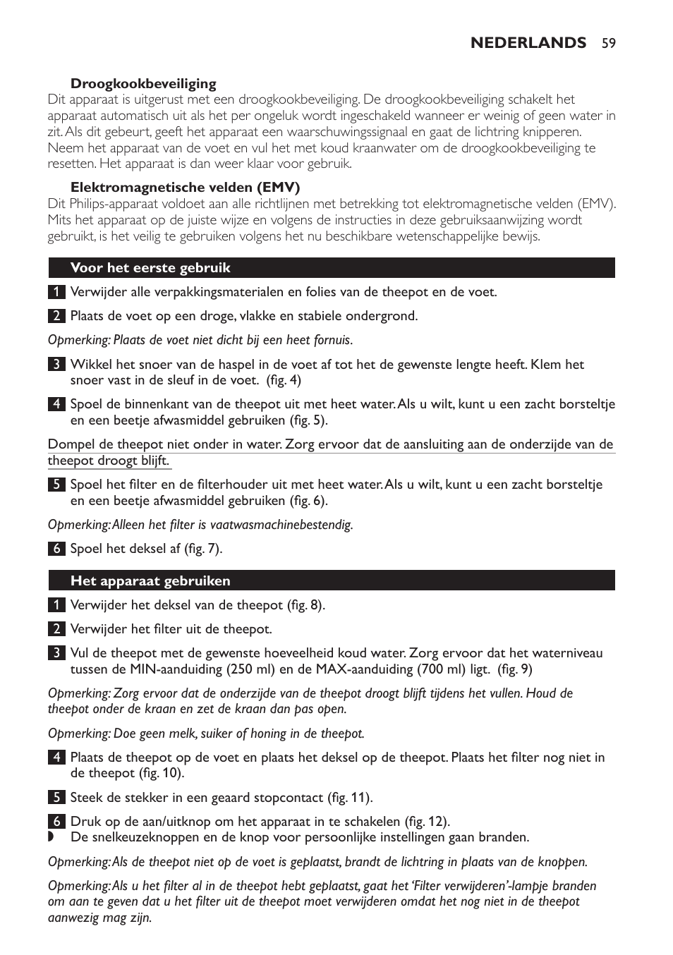 Philips Teezubereiter User Manual | Page 59 / 72