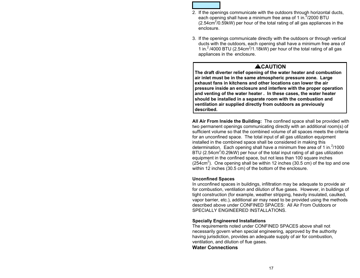 American Water Heater GAS-FIRED COMMERCIAL WATER HEATER User Manual | Page 17 / 44