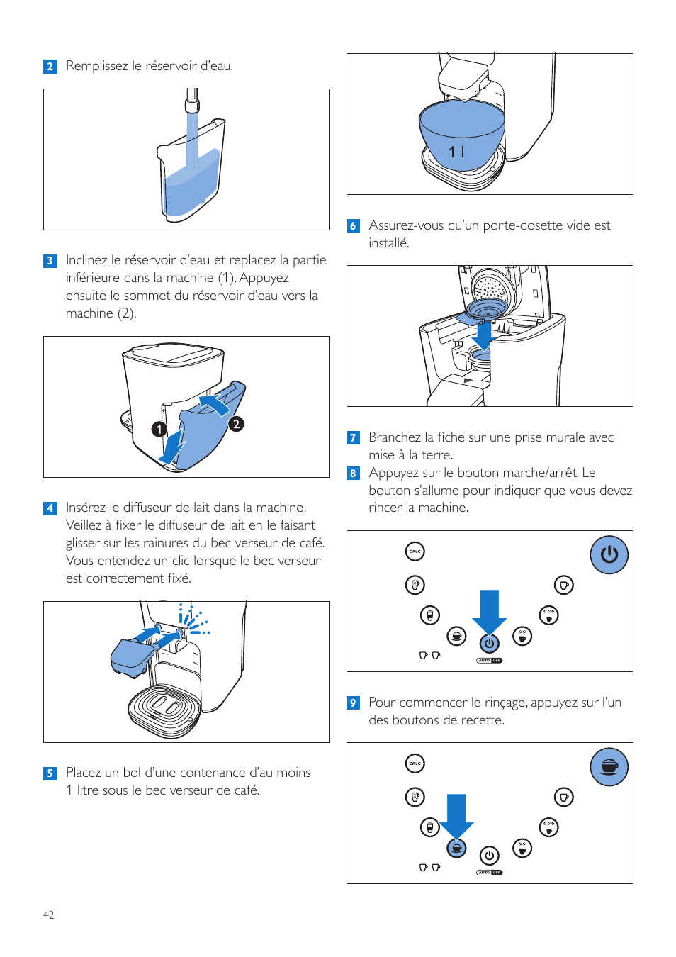 Philips SENSEO® Latte Duo Kaffeepadmaschine User Manual | Page 42 / 76