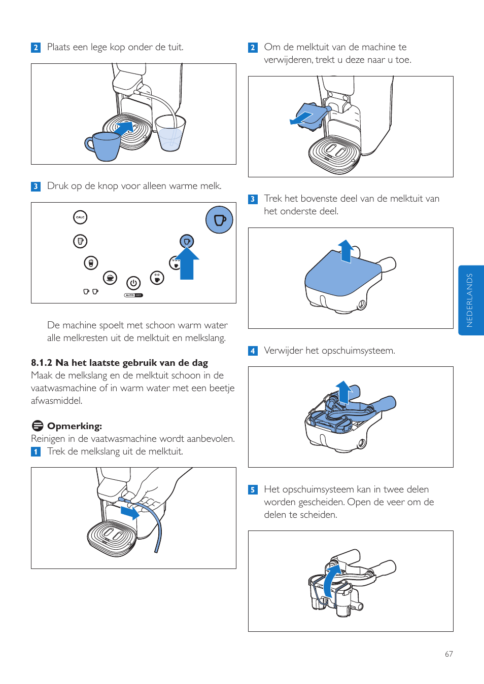 Philips SENSEO® Latte Duo Kaffeepadmaschine User Manual | Page 67 / 76