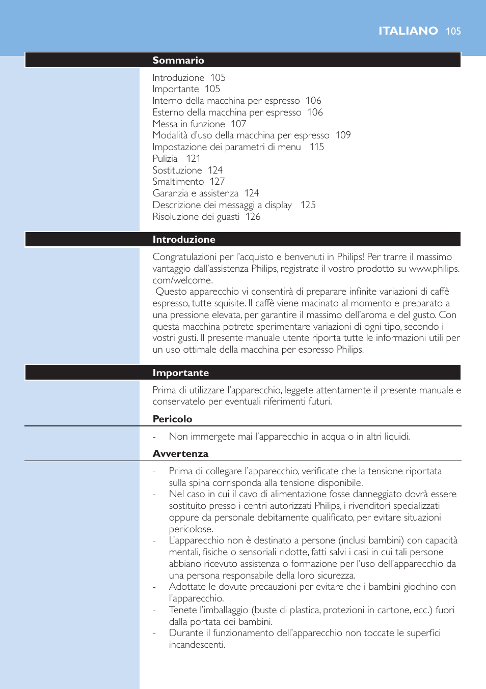 Philips Kaffeevollautomat User Manual | Page 105 / 154