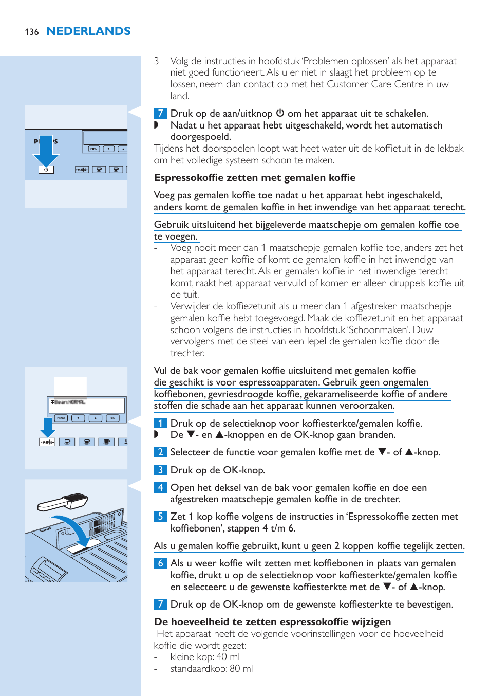 Philips Kaffeevollautomat User Manual | Page 136 / 154