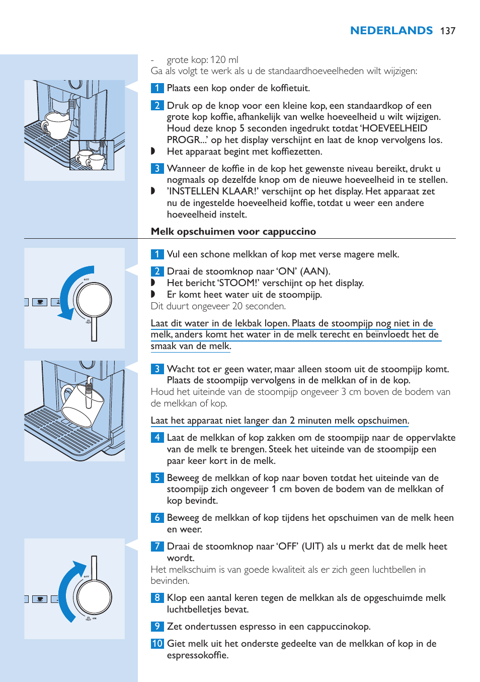 Philips Kaffeevollautomat User Manual | Page 137 / 154
