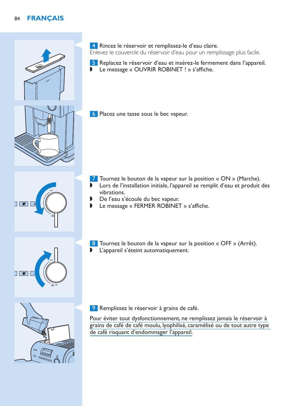 Philips Kaffeevollautomat User Manual | Page 84 / 154