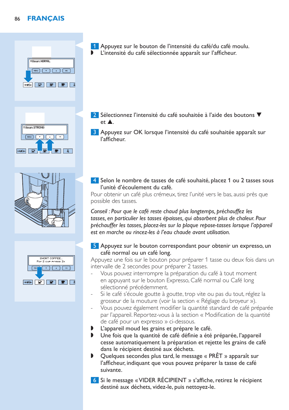 Philips Kaffeevollautomat User Manual | Page 86 / 154