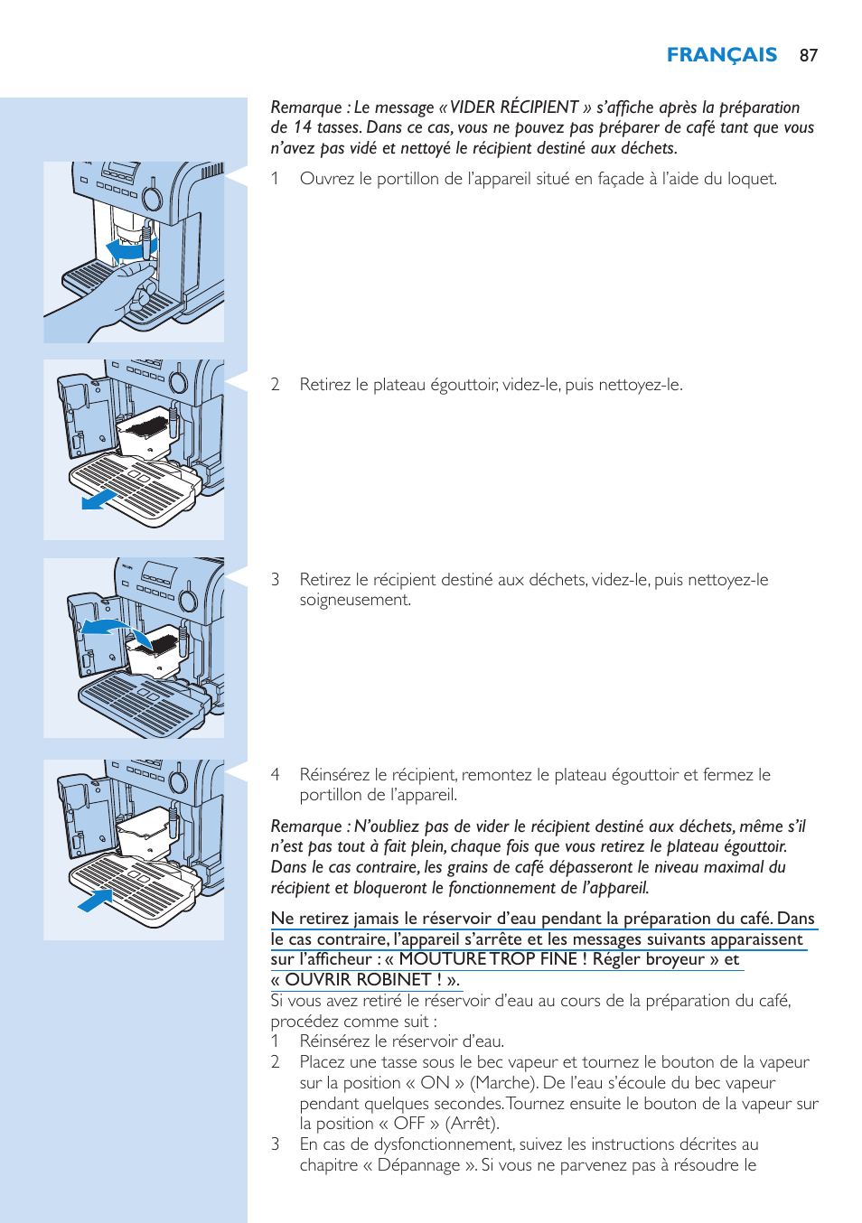 Philips Kaffeevollautomat User Manual | Page 87 / 154