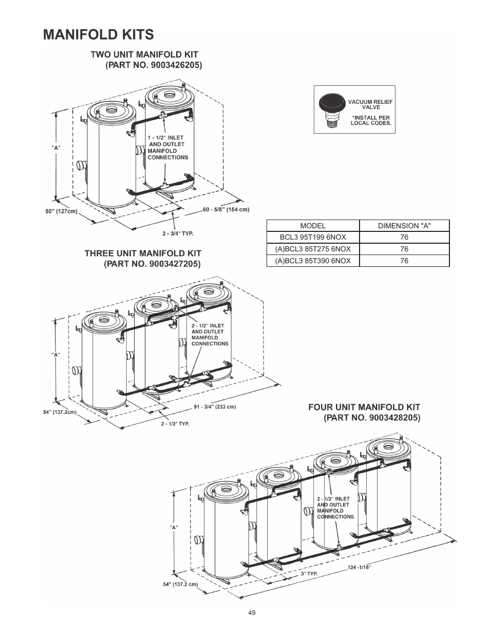 American Water Heater BCL3 85T390 6NOX User Manual | Page 49 / 52