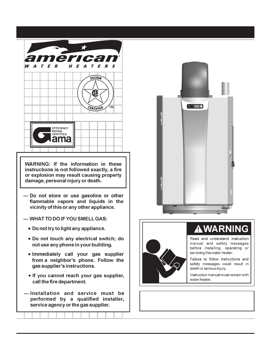 American Water Heater 316888-004 User Manual | 60 pages