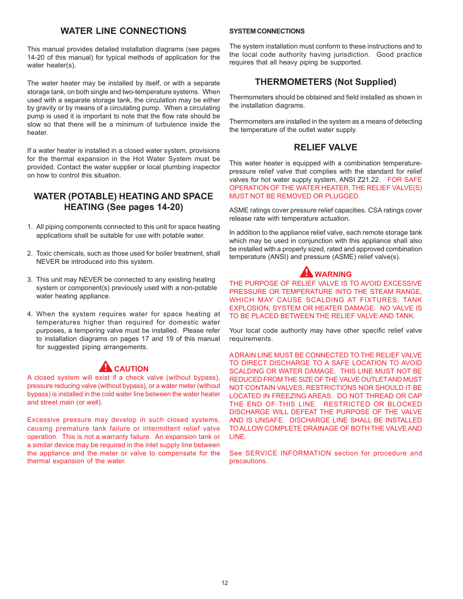 American Water Heater ABCG3 User Manual | Page 12 / 36