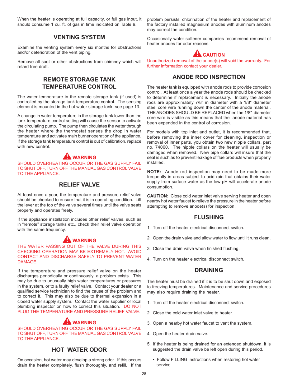 American Water Heater ABCG3 User Manual | Page 28 / 36