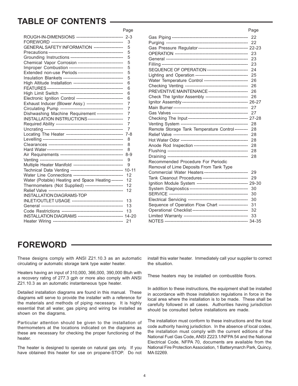 American Water Heater ABCG3 User Manual | Page 4 / 36