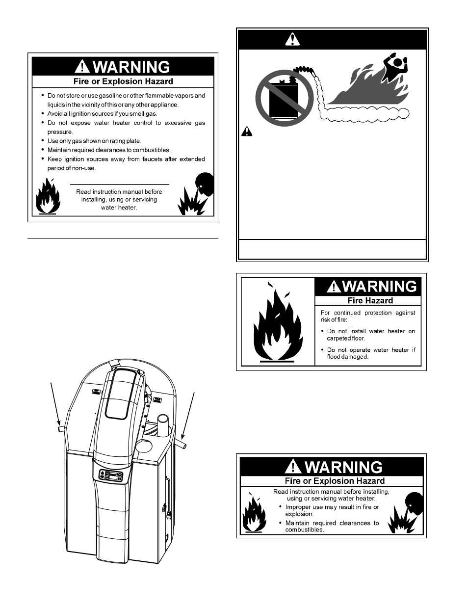 Danger | American Water Heater 1010 319869-000 User Manual | Page 13 / 60
