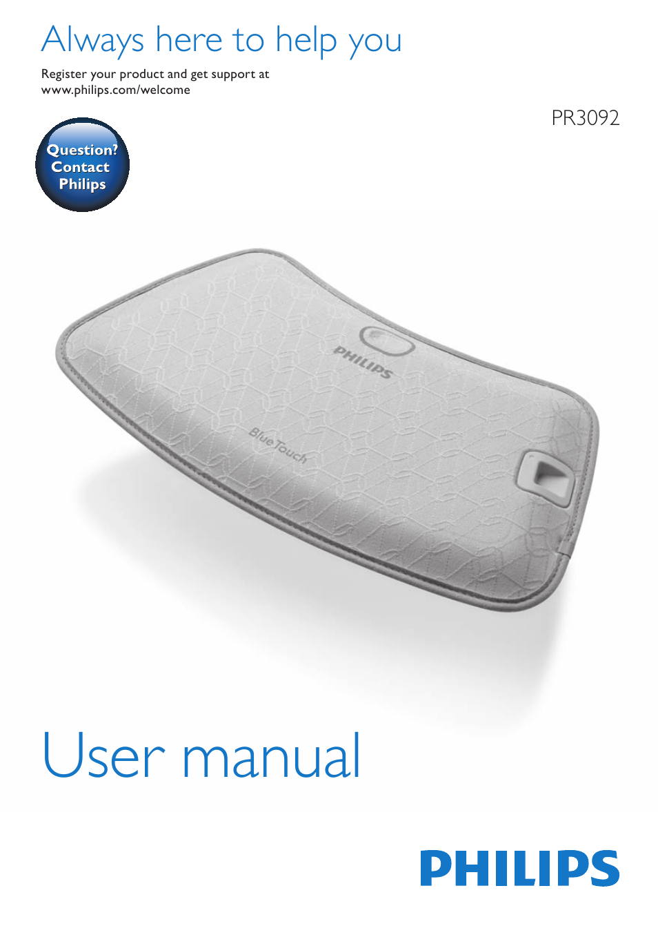 Philips BlueTouch-Schmerztherapiegerät User Manual | 90 pages