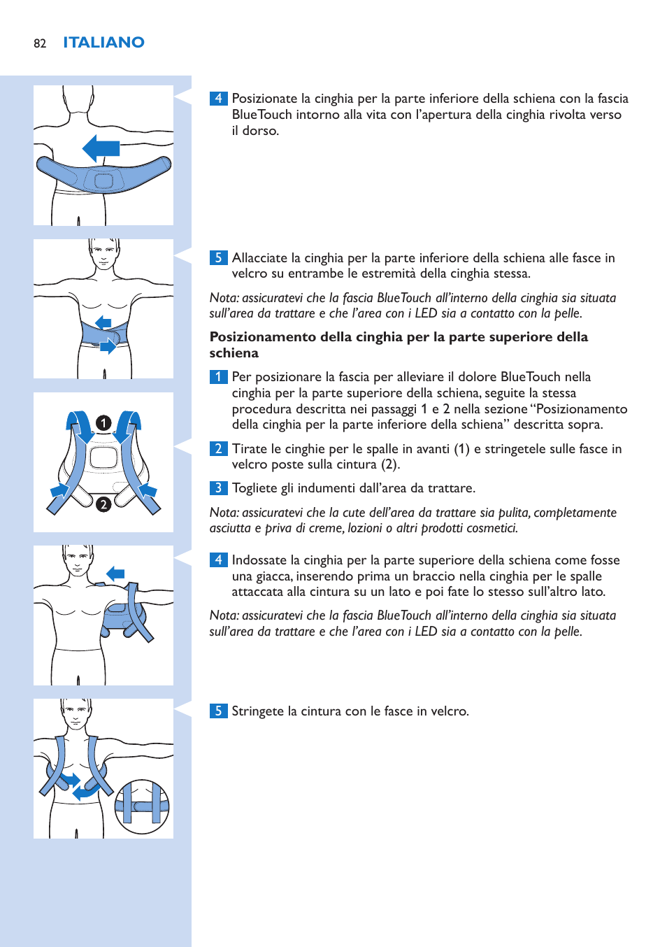 Philips BlueTouch-Schmerztherapiegerät User Manual | Page 82 / 90