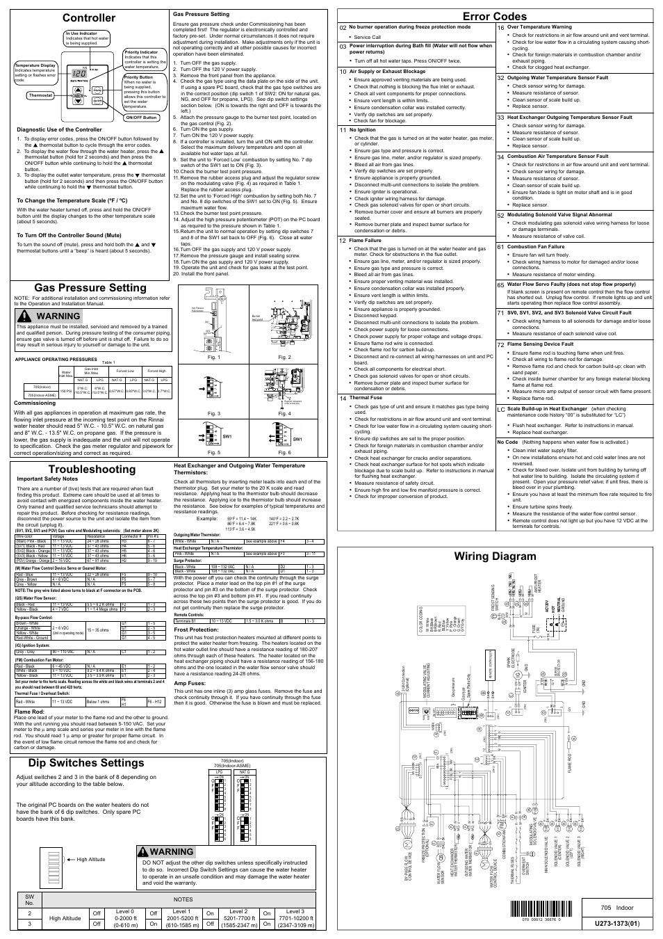 American Water Heater 701022 User Manual | 2 pages