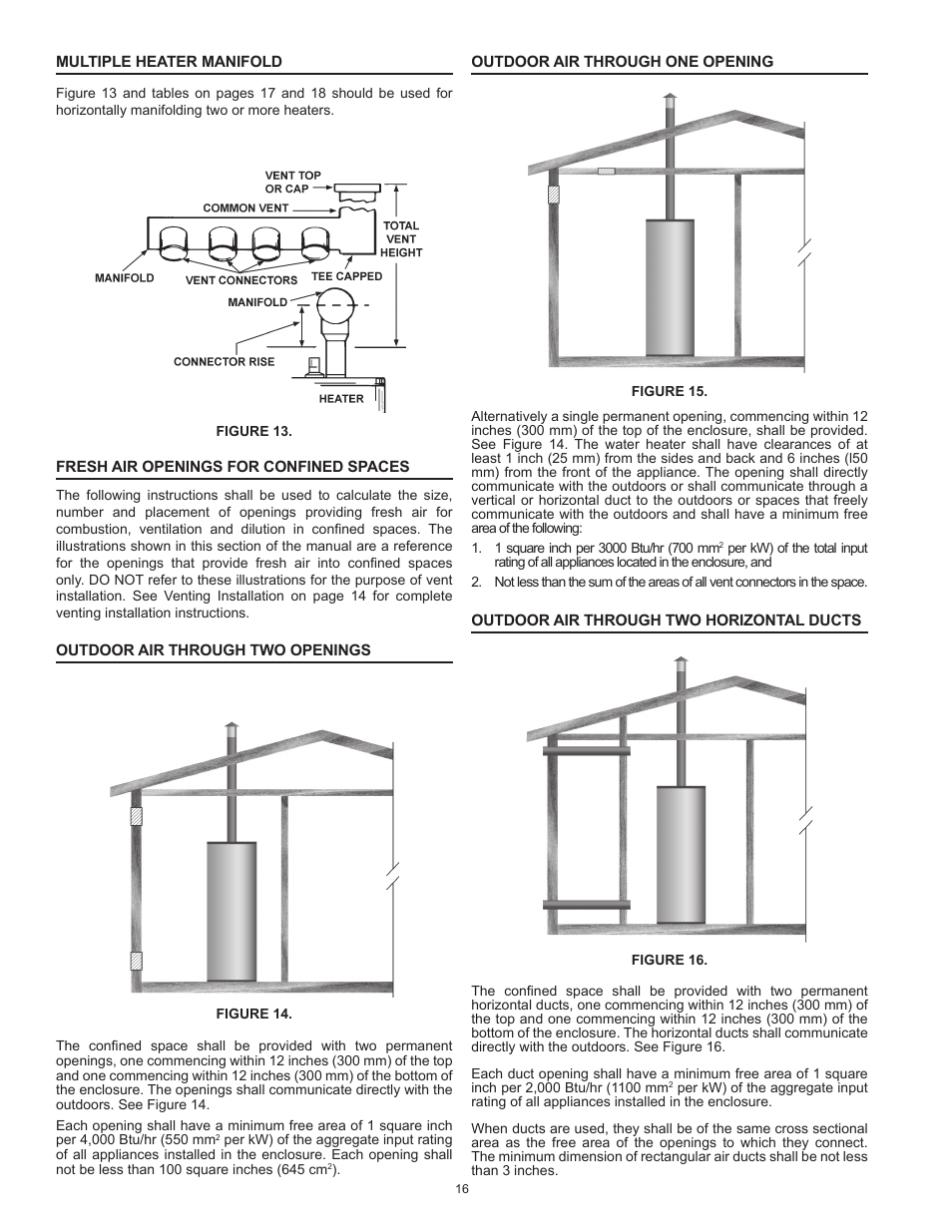 American Water Heater BCG3 User Manual | Page 16 / 56