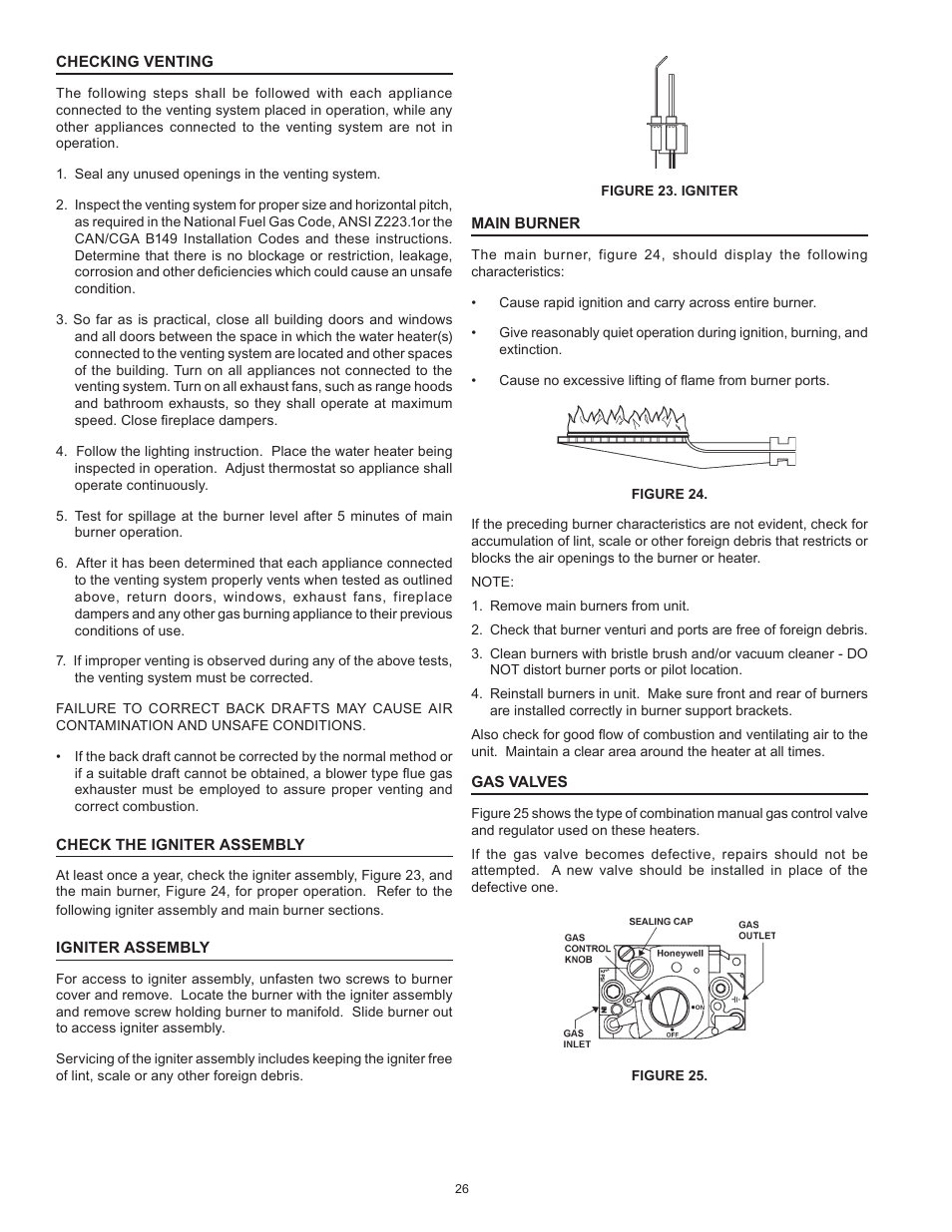 American Water Heater BCG3 User Manual | Page 26 / 56