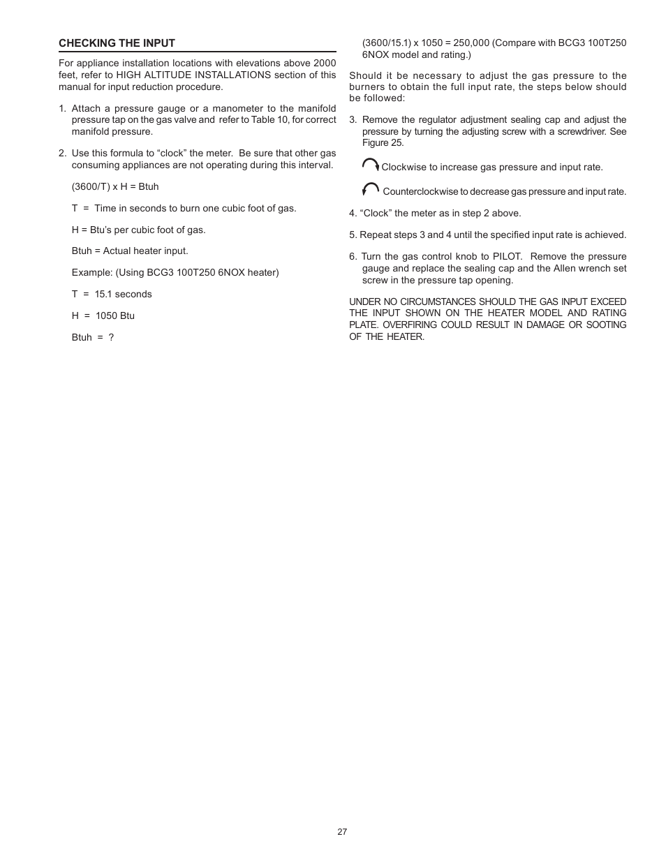 American Water Heater BCG3 User Manual | Page 27 / 56