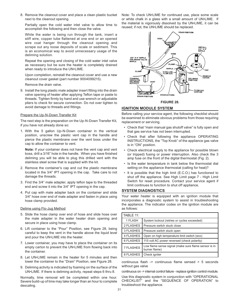 American Water Heater BCG3 User Manual | Page 31 / 56