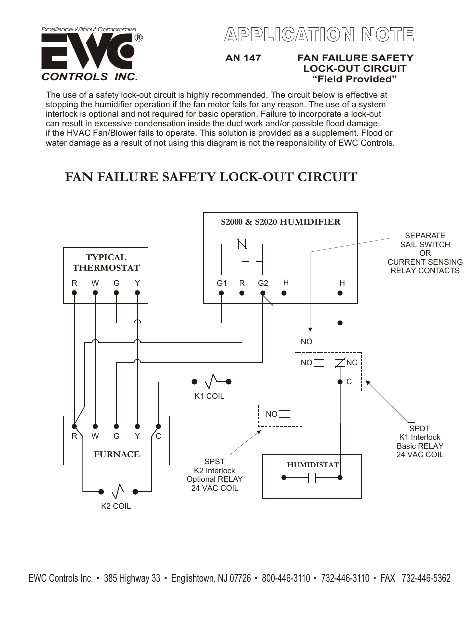 Fan failure safety lock-out circuit | AutoFlo S2020 User Manual | Page 11 / 12