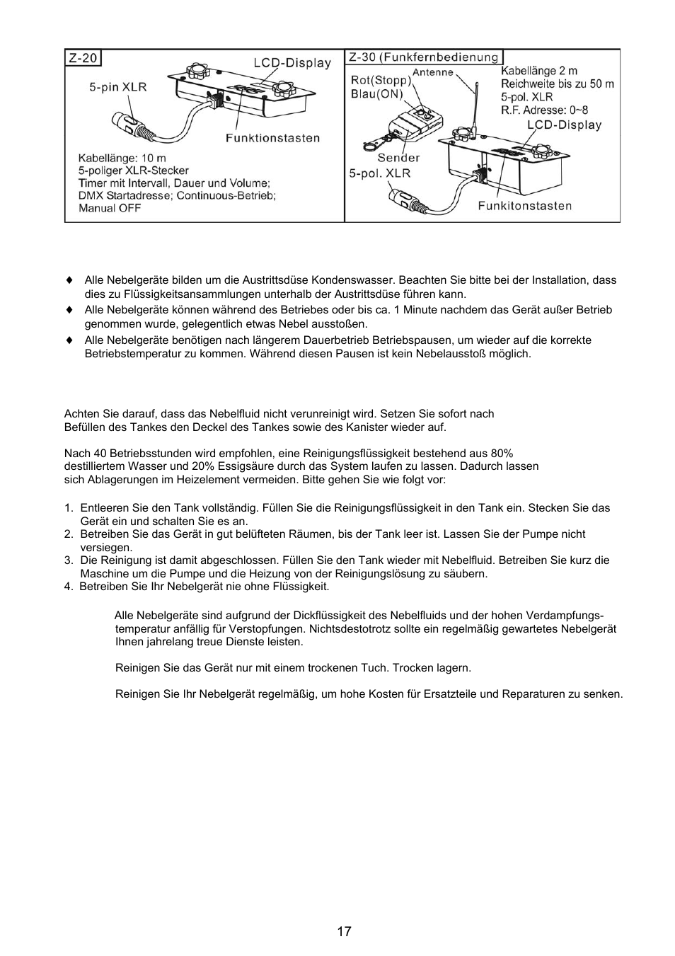 Antari Lighting and Effects Z-3000II User Manual | Page 17 / 32