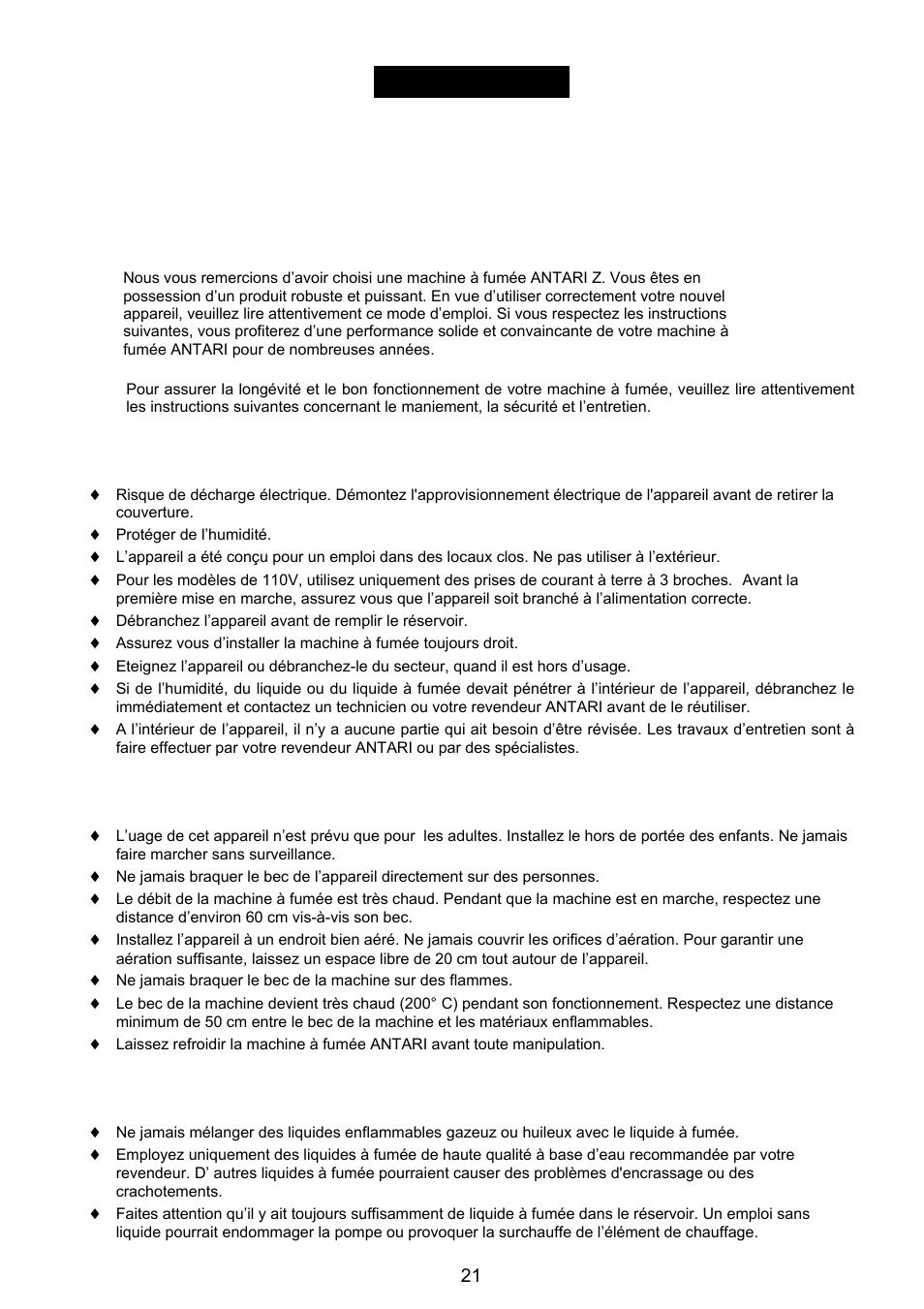 Antari Lighting and Effects Z-3000II User Manual | Page 21 / 32