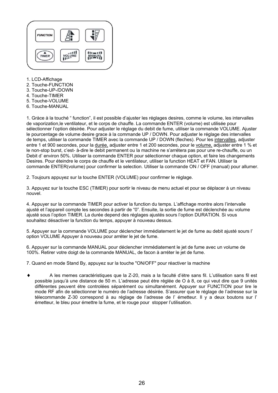 Antari Lighting and Effects Z-3000II User Manual | Page 26 / 32
