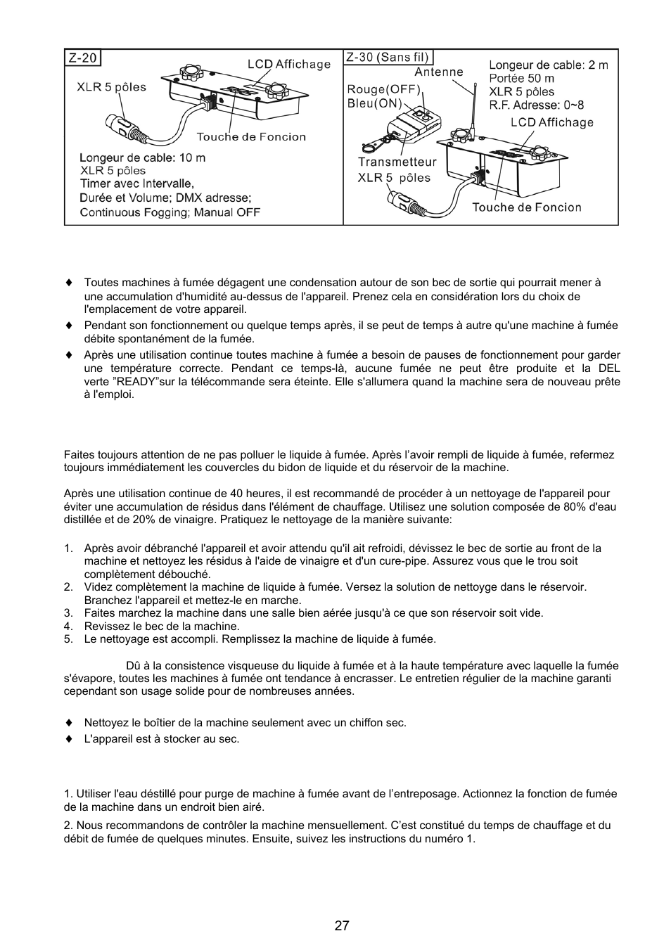 Antari Lighting and Effects Z-3000II User Manual | Page 27 / 32