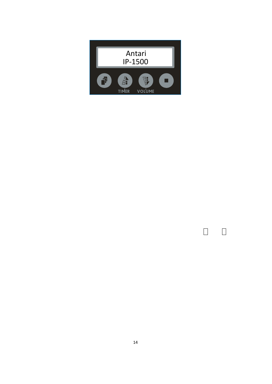 Antari ip-1500 | Antari Lighting and Effects IP-1500 User Manual | Page 14 / 36