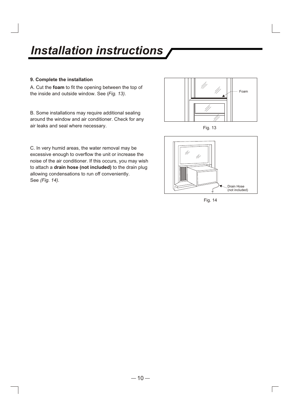 Т³гж 11, Installation instructions | Admiral AAW-24CM3FHU User Manual | Page 11 / 35