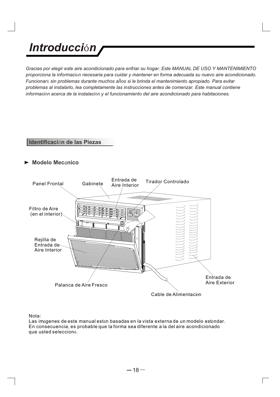Introducci n | Admiral AAW-24CM3FHU User Manual | Page 19 / 35