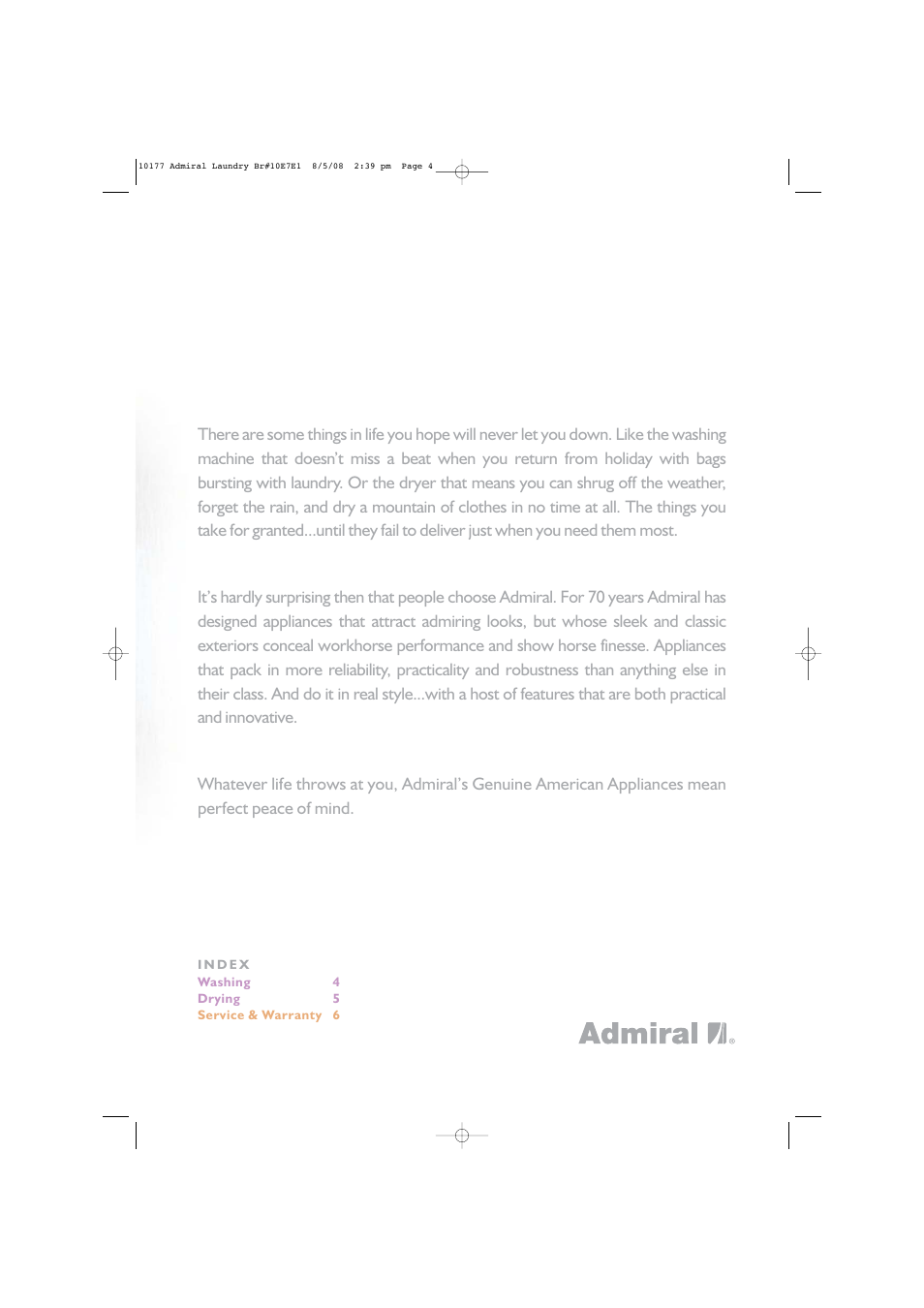 Admiral n | Admiral 3RATW3005TQ User Manual | Page 3 / 7