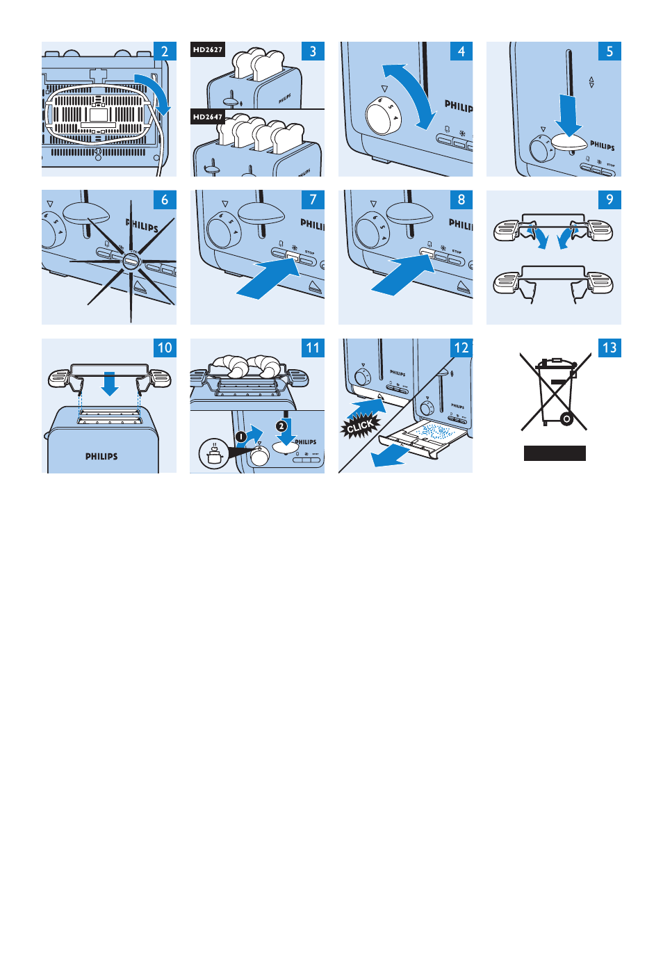 Philips Toaster User Manual | Page 58 / 60