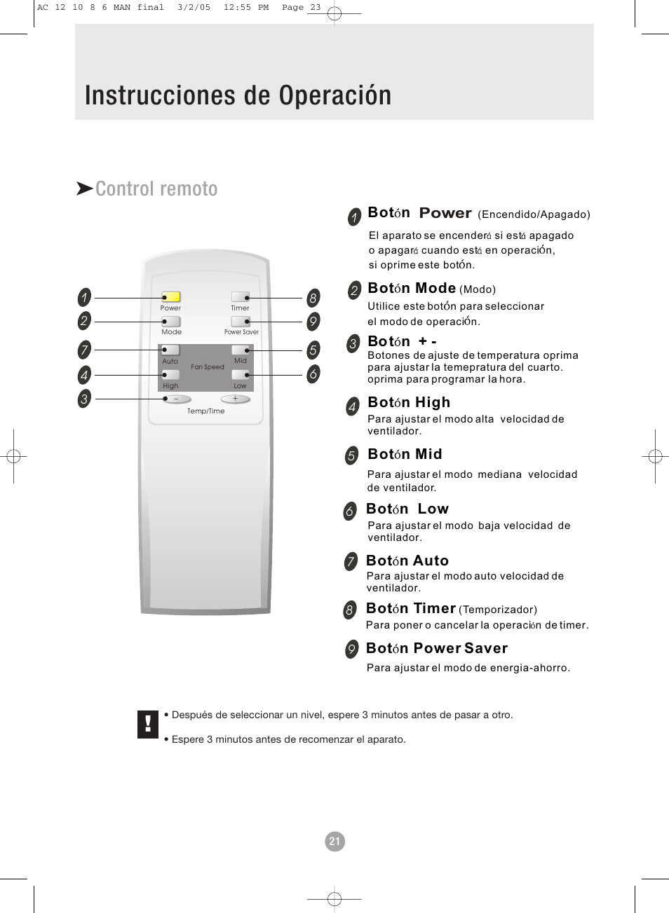 Admiral AAWV-06CR1FAU User Manual | Page 23 / 28