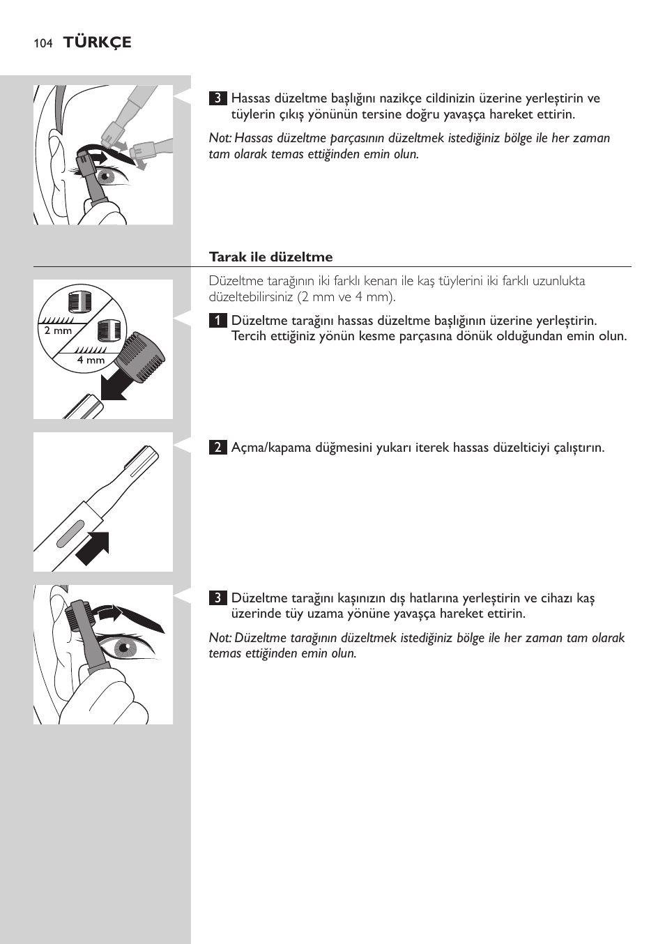 Philips Präzisionstrimmer User Manual | Page 104 / 108